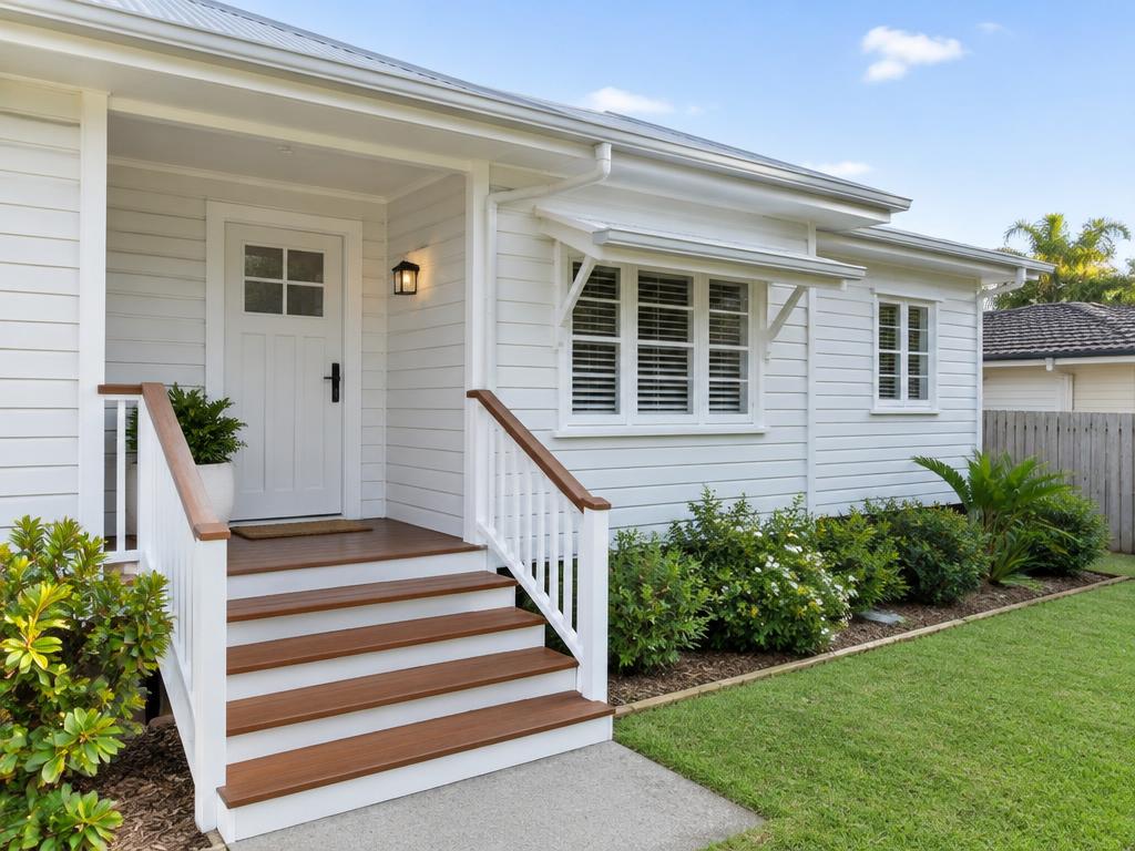 Illustrative image of a well-maintained Queensland home with restored front steps and tidy exterior